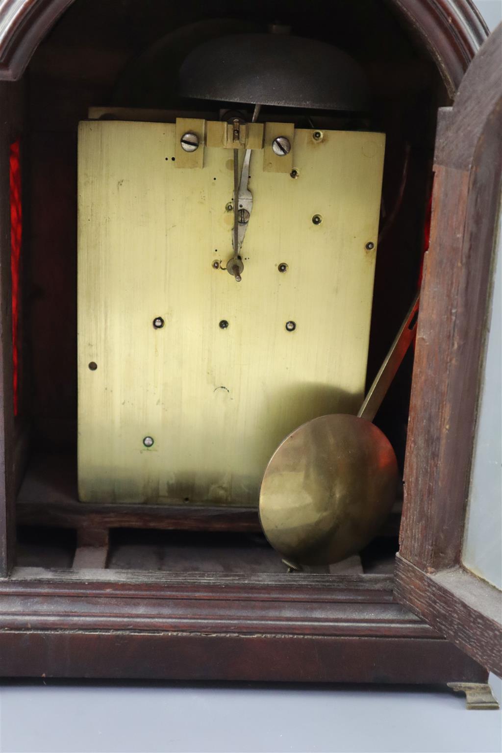 Perigal of Coventry Street, London. A Regency mahogany cased bracket clock height 11.75in.